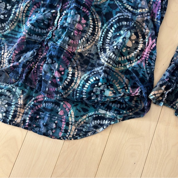 Colours By Alexander Julian Vintage Long Sleeve Button Up Shirt - Picture 3 of 3